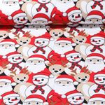 Sweat gratté - Père Noël et rennes Multicolore