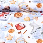 Jersey - Impression digitale Merveilles de l'hiver Multicolore