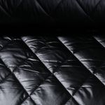 Tissu matelassé veste - Métallique Losanges matelassés Noir Ouaté