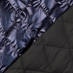 Vadderat jacktyg - Metallic Stepper Rutmönster Navy Vadderad