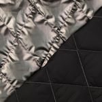 Vadderat jacktyg - Metallic Stepper diamantmönster silver vadderad