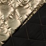 Quiltat kavajtyg - metallic stepper diamonds guld quiltat