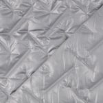 Quiltet Jakke Stof - Præget Doubleface Grå