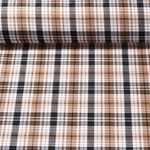 Hosenstoff - Bengaline Schottenkaro Braun
