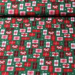 Baumwoll-Popeline - Geschenke Grün