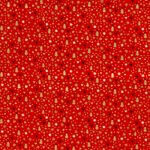 Bavlněný popelín - Vánoční stromek zlatý červený