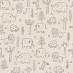 Frotté extensible - Animaux sauvages Sable