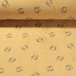 Stretchfrottee - Krabben Gelb