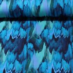Sommersweat - French Terry Digitaldruck Farbverlauf Blau