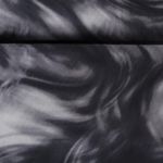 Twill de viscose - Nuages abstraits Gris