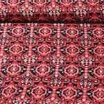 Viskose Twill - Orientmuster Rot