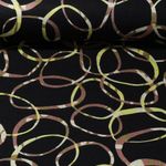 Romanit Jersey - Soft Kringel Schwarz Lime