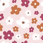 Tyg till regnjacka - Aqua Protect digitaltryck färgglada blommor rosa