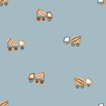 Tyg till regnjacka - Aqua Protect digitaltryck lorry blue