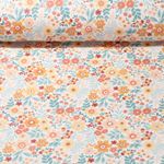 Regenjackenstoff - Aqua Protect Digitaldruck Blumenmix Ecru