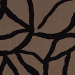 Viscose - Twill abstrait marron noir