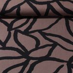 Twill de viscose - Abstrait Marron Noir
