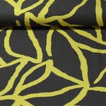 Viskose - Twill Abstrakt Braun Lime