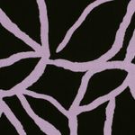 Viscose - Sergé abstrait noir violet
