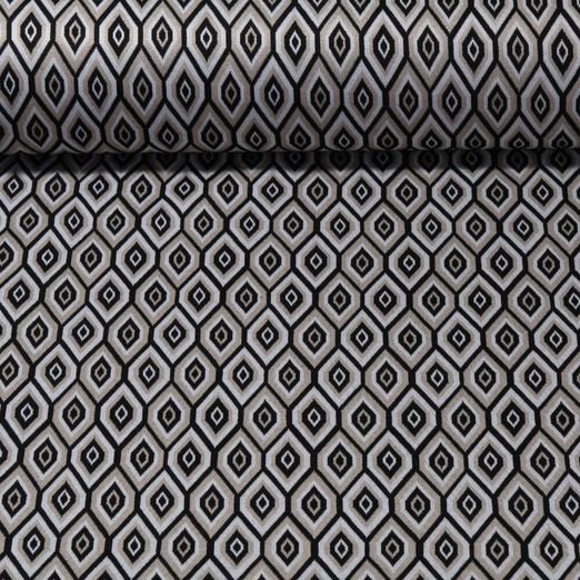 Jersey Jacquard - Losanges Sable