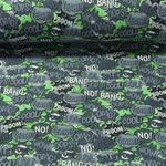 Wintersweat - Comic Boom OMG Grau Grün Angeraut