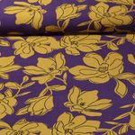 Viskose-Popeline - Blüten Lila