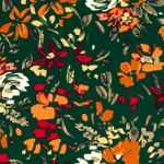 Popeline de viscose - vert sapin