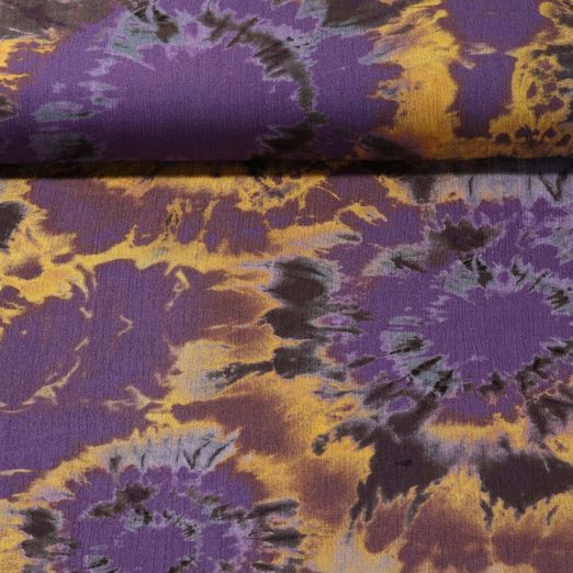 Viskose-Krepp - Batik Violett