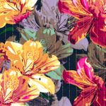 Crêpe de viscose - Lys à Lurex Navy