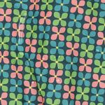 Belagd bomull – Små gröna blommor