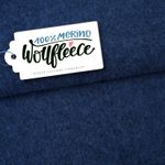 Organická vlna Merino fleece - Navy Melange
