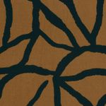 Viscose - Twill Abstrait Marron Marine