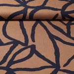 Viskose - Twill Abstrakt Braun Navy