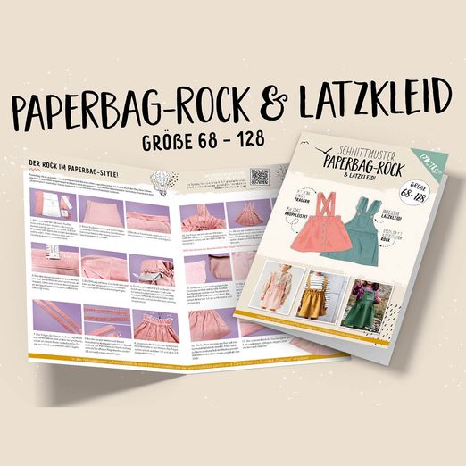 Paperbag Latzrock/Latzkleid - Papier-Schnittmuster