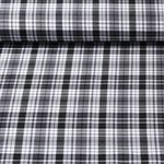 Hosenstoff - Bengaline Schottenkaro Schwarz