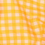 Seersucker - Grande Neon Orange Check