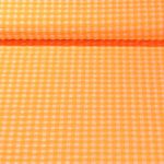 Seersucker - Vichy Petits carreaux Orange fluo -0