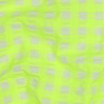 Seersucker - Xadrez amarelo néon grande