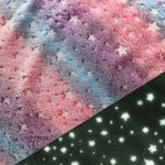 Wellness Fleece - Glow in the Dark Sterne Rosa Multicolor-1