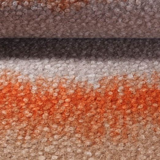 Mantelstoff - Boucle Farbverlauf Orange