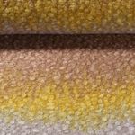 Tissu manteau - Bouclette Dégradé de couleurs Jaune