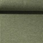 Strickjersey - Gerippt Grün
