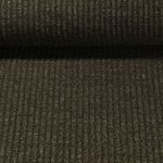 Strickjersey - Gerippt Olive Melange