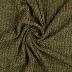 Jersey tricoté côtelé - Olive Mélangé
