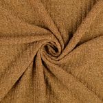 Jersey maille côtelée - Mélange marron nougat