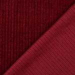 Sweat en maille - Chenille côtelé bordeaux