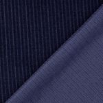 Sweat en maille - Chenille côtelée marine