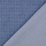 Sweat tricoté Chenille côtelé bleu clair