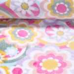 Kuschelfleece - Doubleface Pastellblumen Multicolor