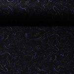 Jersey Romanite - Mélange de lignes Noir Violet